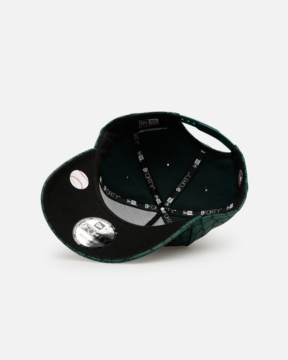 New Era Los Angeles Dodgers 'Croc Skin 2.0' 9FORTY A-Frame Snapback Dark Green
