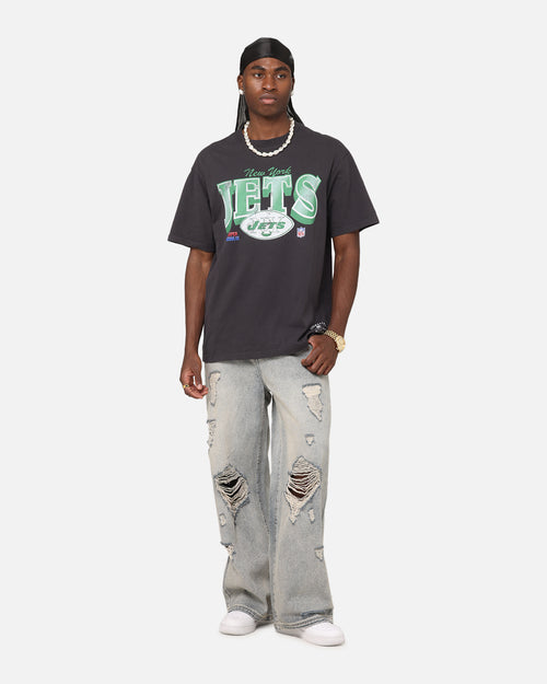 Mitchell & Ness New York Jets Arch T-Shirt Faded Black