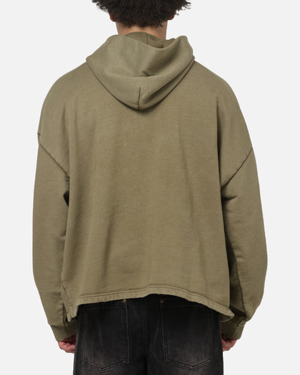 Represent Embellished Hoodie Vintage Khaki