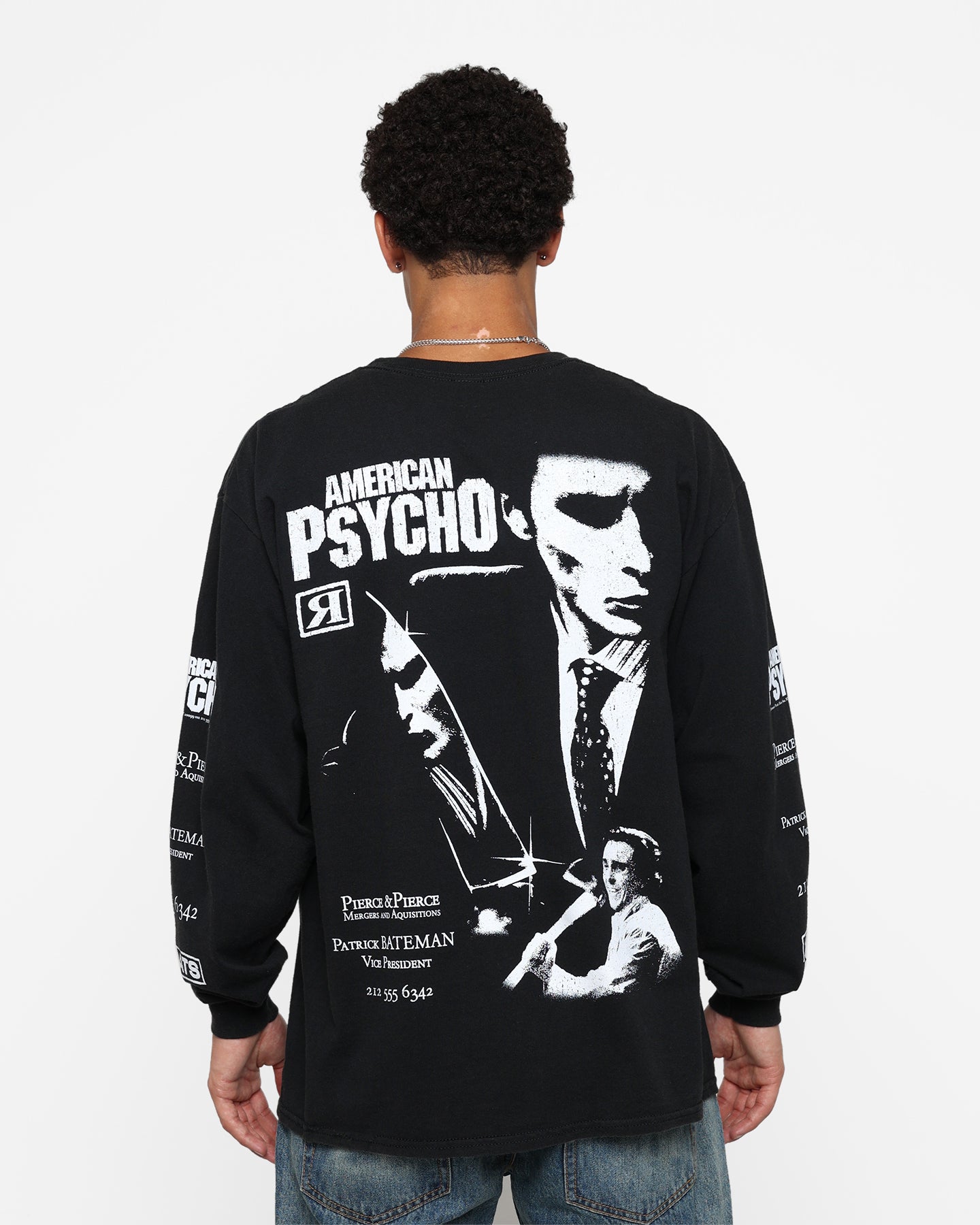 Rats Get Fat X American Psycho American Psycho Long Sleeve T-Shirt