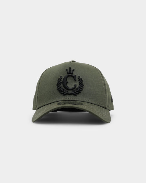 New Era X Culture Kings 9FORTY A-Frame Snapback Olive/Black