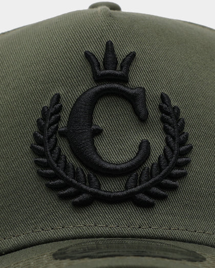 New Era X Culture Kings 9FORTY A-Frame Snapback Olive/Black