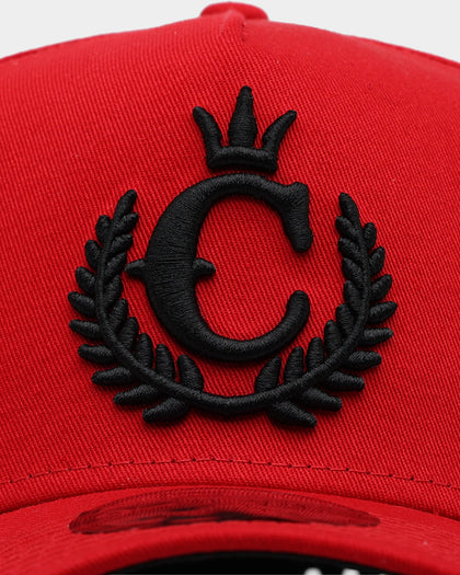 New Era X Culture Kings 9FORTY A-Frame Snapback Scarlet/Black