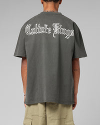 Culture Kings NFS Gothic Logo T-Shirt Black Wash
