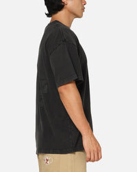 Culture Kings CK NFS Paisley Logo T-Shirt Black Acidwash