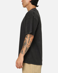 Culture Kings CK NFS Paisley Logo T-Shirt Black Acidwash