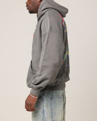 Loiter Human Condition Hoodie Washed Charcoal