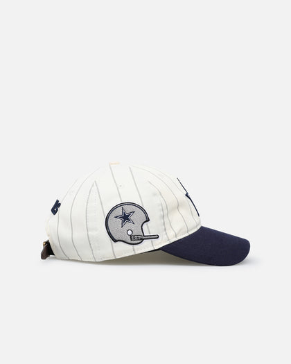 Pro Standard Dallas Cowboys Pinstripe Classic Dad Hat Strapback Eggshell/Yellow