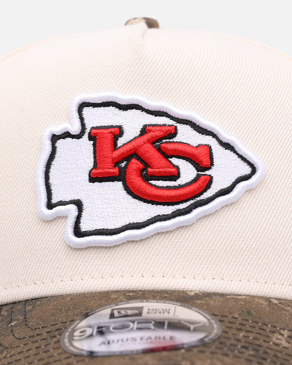 New Era Kansas City Chiefs 'Realtree Visor' 9FORTY A-Frame Snapback Cream/Camo