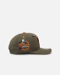 Mitchell & Ness Miami Dolphins 'Harmony of Hues' Pro Crown Snapback Olive/Orange