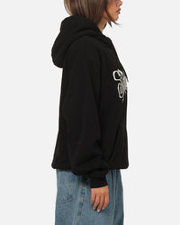S Double Brush Pullover Hoodie Black
