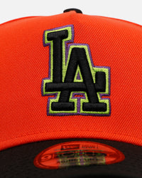 New Era Los Angeles Dodgers 'Halloween' 9FORTY A-Frame Snapback Orange/Black