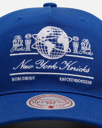 Mitchell & Ness New York Knicks 'Worldwide' Deadstock Snapback Blue