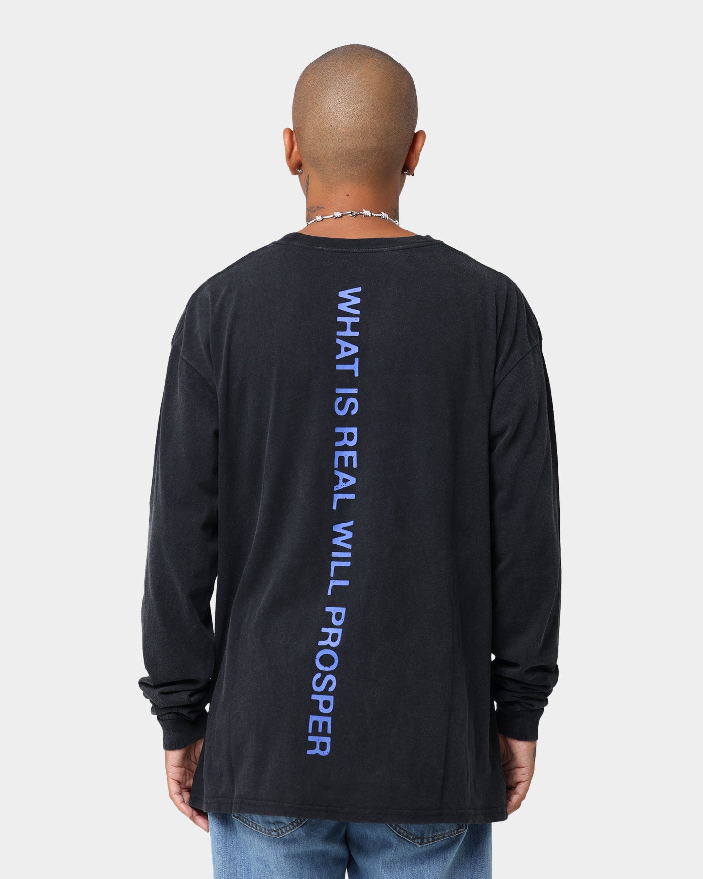 XXXTentacion Prosper Photo Long Sleeve T-Shirt Black Wash