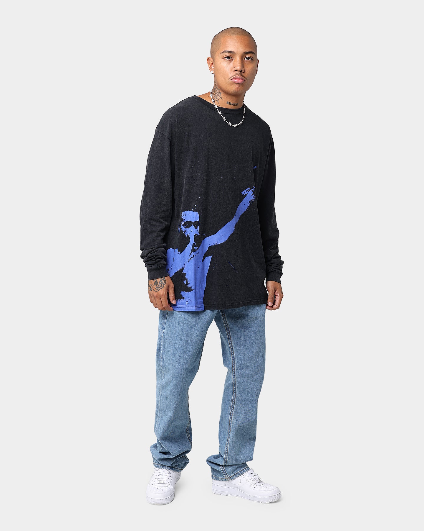XXXTentacion Prosper Photo Long Sleeve T-Shirt Black Wash