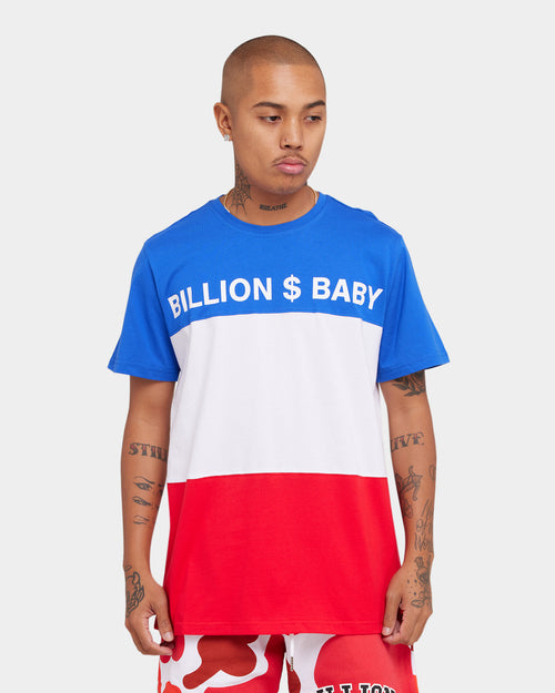 Billion Dollar Baby Tricolour T-Shirt Red/White/Blue