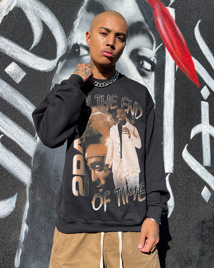 TUPAC Uteot Litho Vintage Sweater Black
