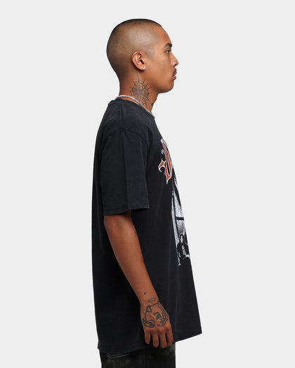 Black Sabbath Band Black And White T-Shirt Black Wash