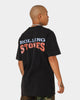 The Rolling Stones Distress Tongue Vintage T-Shirt Washed Black