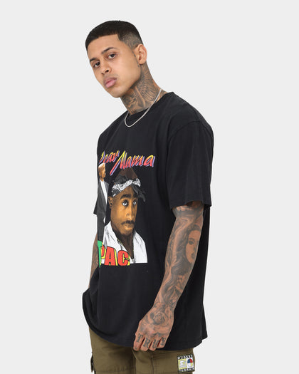Tupac Dear Mama '90s Homage T-Shirt Washed Black