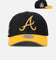 Mitchell & Ness Atlanta Braves "Enter The Dragon" Pro Crown Snapback Black/Ochre