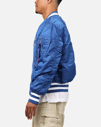 New Era X Alpha Series X NFL Los Angeles Rams MA-1 Bomber Jacket Royal/Black