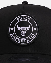 New Era Chicago Bulls 'Stripe' 9FORTY A-Frame Trucker Snapback Black/White