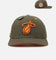 Mitchell & Ness Miami Heat 'Harmony of Hues' Pro Crown Snapback Olive/Orange
