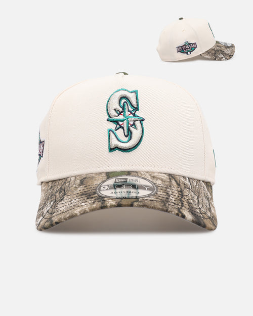 New Era Seattle Mariners 'Realtree Visor' 9FORTY A-Frame Snapback Cream/Camo