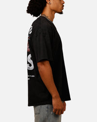 UFC By Culture Kings Noche Logo T-Shirt Black Acidwash
