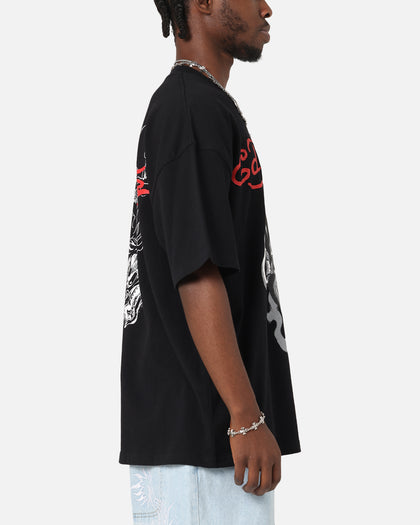 Ed Hardy Flash Demon T-Shirt Black