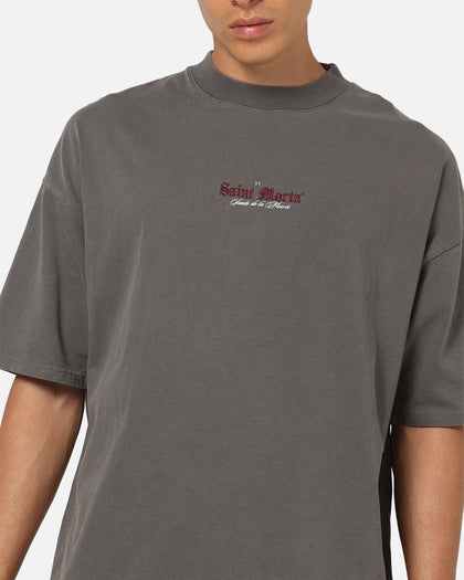 Saint Morta Divine Duty X T-Shirt Washed Charcoal