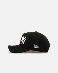New Era New York Yankees 'Love' 9FORTY A-Frame Snapback Black
