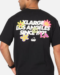 X-Large Flowers T-Shirt Black