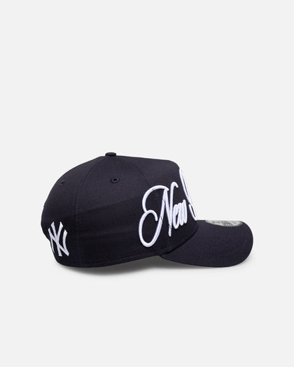 New Era New York Yankees "Calligraphic" 9Forty A-Frame Snapback Navy