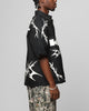 Loiter Cyber Zip Up Short Sleeve Shirt Black