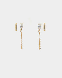 Raising Hell Women's Ear Cuff Baquette Iced Gold