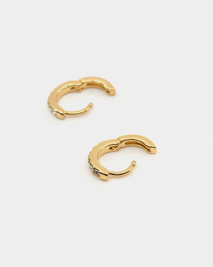 Raising Hell Women's Ear Cuff Baquette Iced Gold