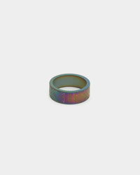 Guess Mainline 8MM X 20MM 4G Pattern Ring Iridescent