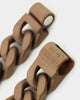 Guess Mainline 12MM X 22.5CM Cuban Peony Bracelet Chocolate Brown