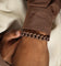 Guess Mainline 12MM X 22.5CM Cuban Peony Bracelet Chocolate Brown