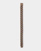 Guess Mainline 12MM X 20.5CM Cuban Peony Bracelet Chocolate Brown