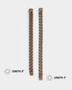 Guess Mainline 12MM X 20.5CM Cuban Peony Bracelet Chocolate Brown