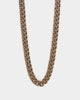 Guess Mainline 23" 8mm Cuban Necklace Chocolate Brown