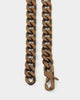 Guess Mainline 23" 8mm Cuban Necklace Chocolate Brown