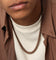 Guess Mainline 23" 8mm Cuban Necklace Chocolate Brown