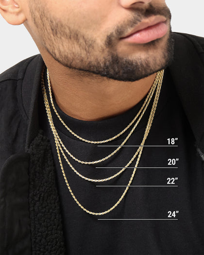 House Of Auric 2.5mm Rope Chain 18K Gold Vermeil