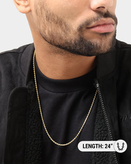 House Of Auric 2.5mm Rope Chain 18K Gold Vermeil