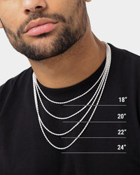 House Of Auric 2.5mm Rope Chain Sterling Silver