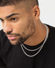 House Of Auric 5mm Cuban Chain Set Sterling Silver